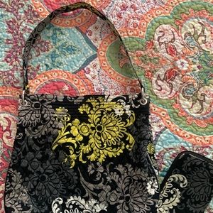 Vera Bradley bag, checkbook cover and wallet set very good used condition